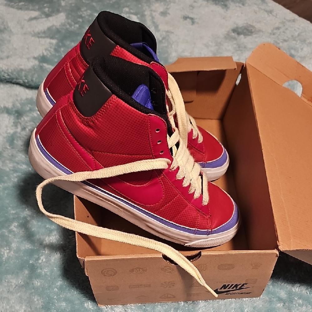 Nike Red High-Top Sneakers
